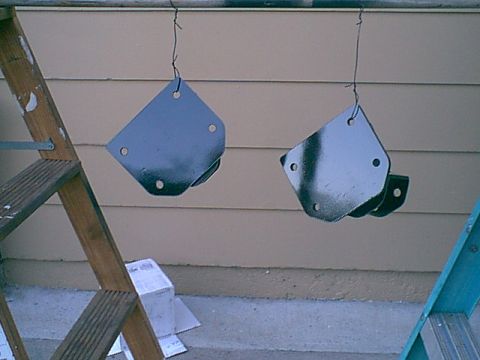 1983 Ford Bronco - I painted a primer coat and then gloss black. do not want these to rust away.