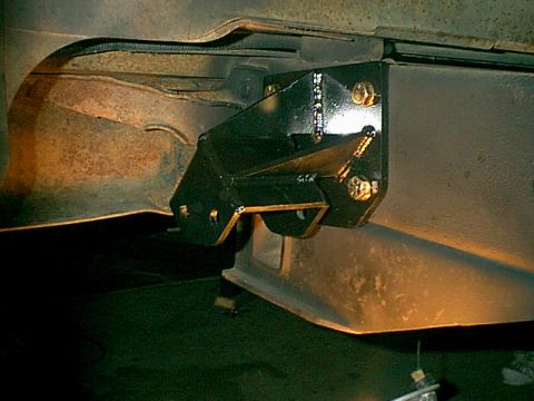 1983 Ford Bronco - Ok i had to open all the holes up one side (if you use the stock grade 5 bolts in the kit you still need to do this step) and bolted the mo…
