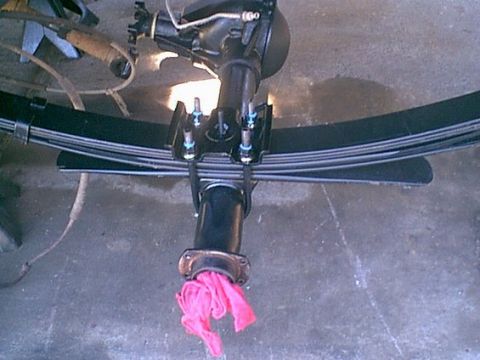 1983 Ford Bronco - Here is the rear end all bolted back in place.