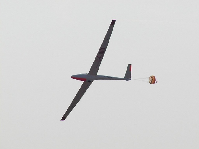 Glider coming in for a landing.