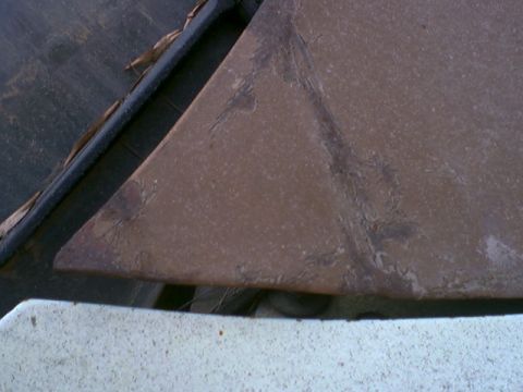 1973 Ford Ranchero - Close-up view of the fender on a 1973 Ford Ranchero, showing its distinctive body style.