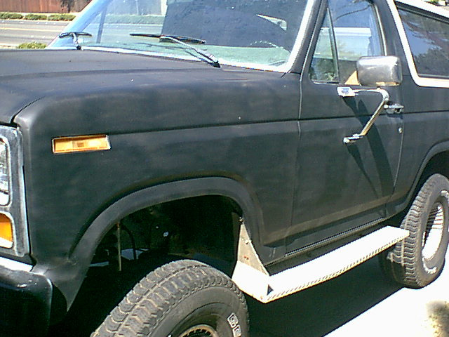 Here is the drivers side before the lift was installed.