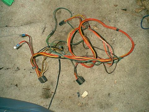 1983 Ford Bronco - This is the pile of wires i got to remove from the dealer added ac unit. this was a fire waiting to start on me.