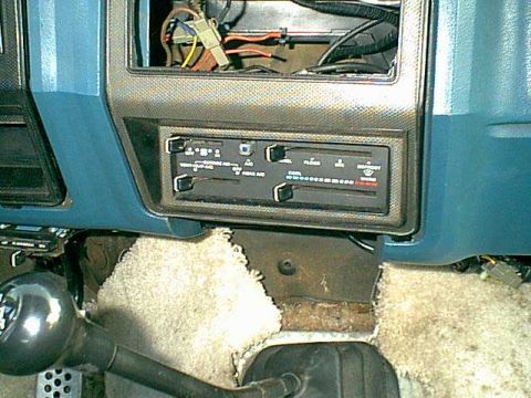 1983 Ford Bronco - Here is the 1987 panel installed the main reason for the swap was the 87/89 used a cable operated heatorbox (not vacuum like the newer mode…