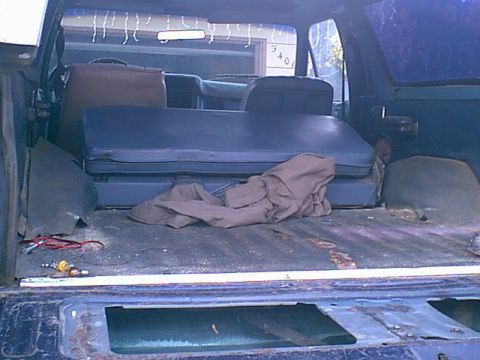 1983 Ford Bronco - Here is inside Jezebel after an hour cleaning.