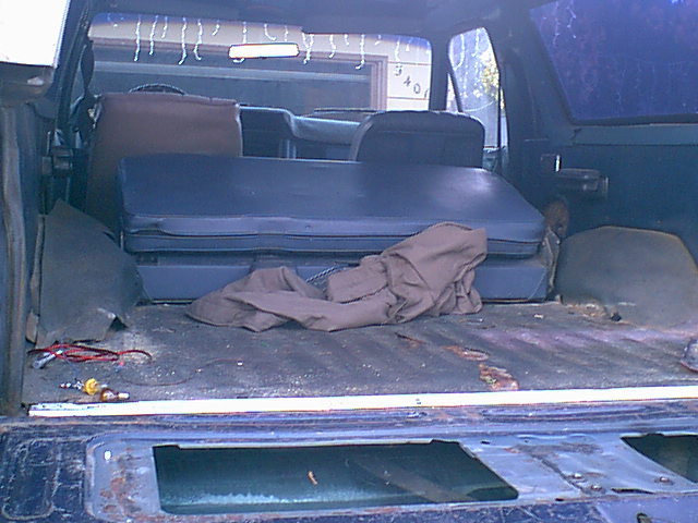 Here is inside Jezebel after an hour cleaning.