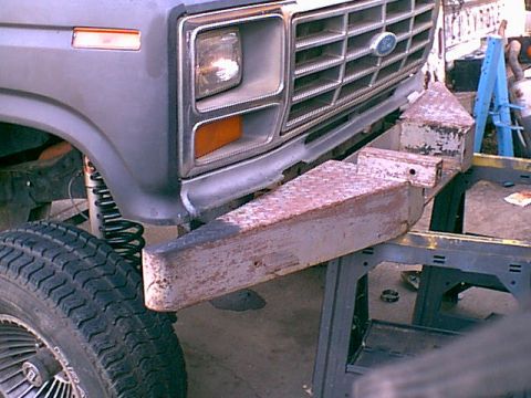 1983 Ford Bronco - Here is the test fit after the pass side was all trimed.