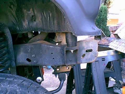 1983 Ford Bronco - here is the pass side all clipped and waiting for the new bumper.