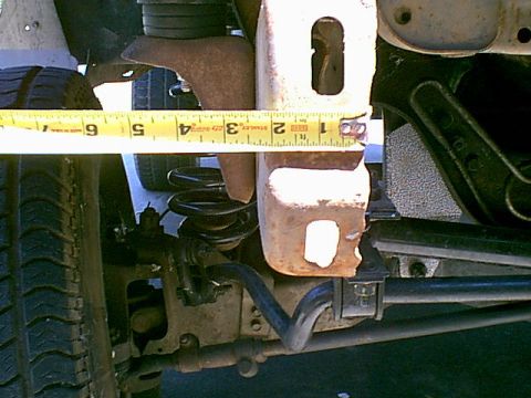 1983 Ford Bronco - the front horns are 2" wide.