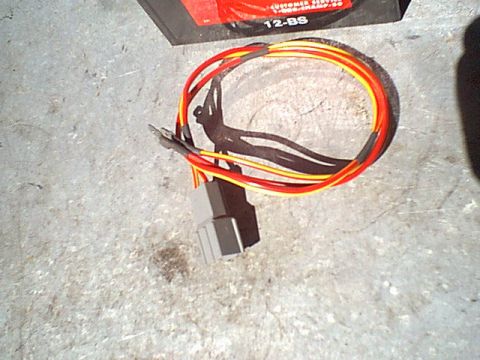 1983 Ford Bronco - I took it out of the harness and soldered a male spade on the ends of each wire.