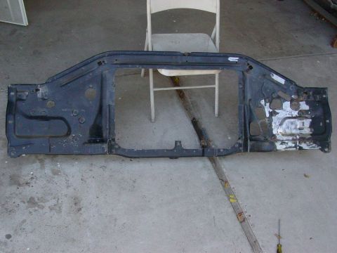 1979 Ford Bronco - Black radiator support part shown from the front.