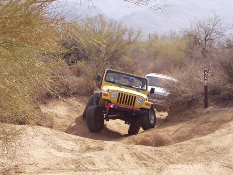 1993 Ford Bronco - flexing the jeep