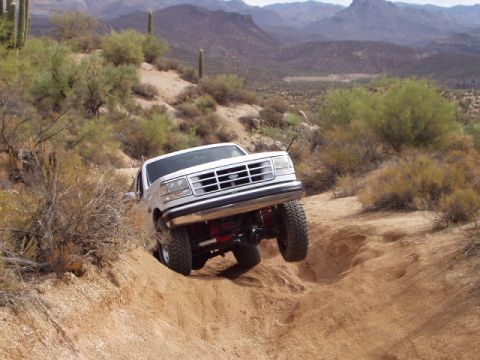 1993 Ford Bronco - less than 100 miles on brand new tires and i am already wheeling on them