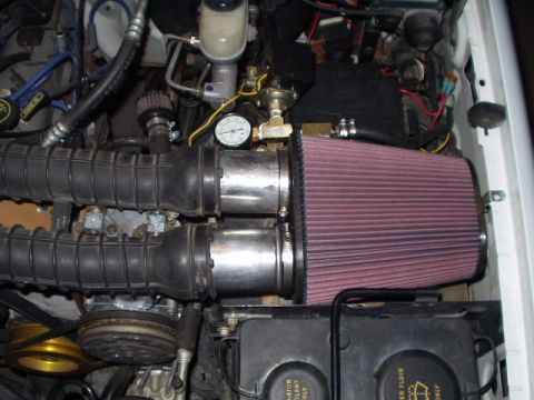 1993 Ford Bronco - A much cheaper way to the pricy fipk kit that k&n offers. All I did was buy the replacement filter for the kit (part# RF-1012) and use 2 pi…