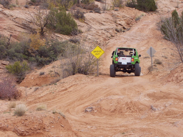 bridge crossing on Fins and Things trail