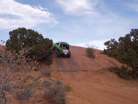 1993 Ford Bronco - Dallas on one of the many fins along the trail