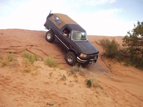1993 Ford Bronco - david sliding down