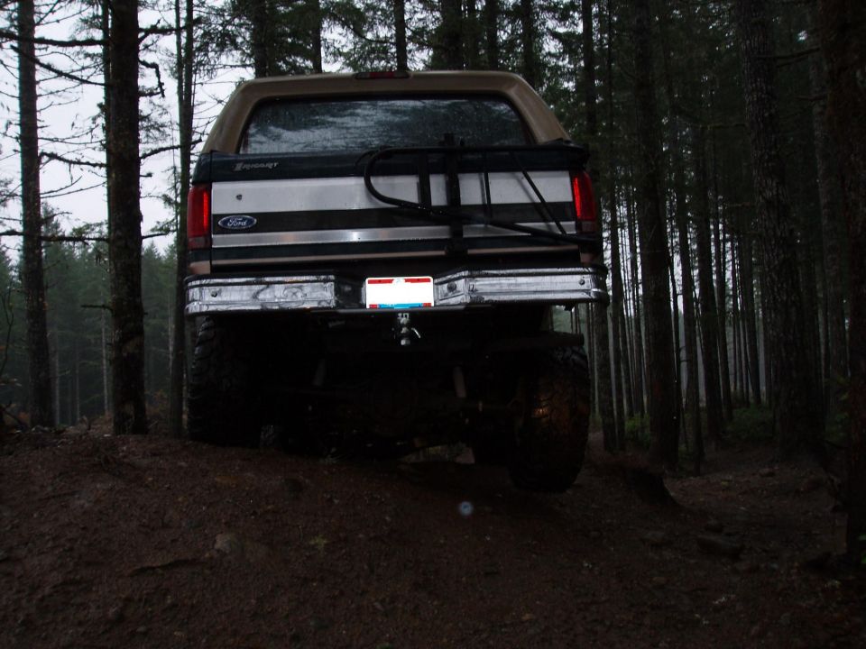 It was raining too hard the entire day to disconnect my sway bars (it's my DD).  So I played teeter totter a few times!