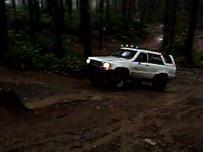 1995 Ford Bronco - 4runner going up the hill