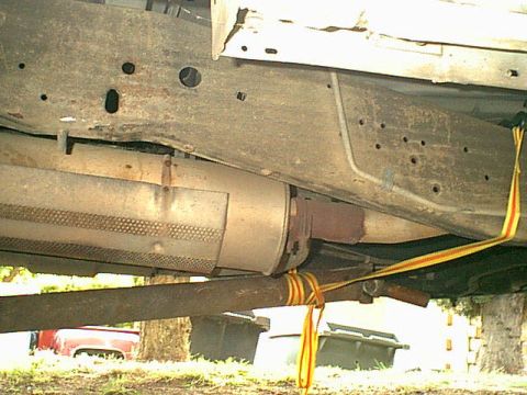 1983 Ford Bronco - here is the drive shaft and mid section of the truck.