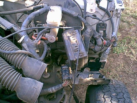 1983 Ford Bronco - here is the main wire harness for the computer. i going to have to sort it out and seperate what i need and what i do not need.