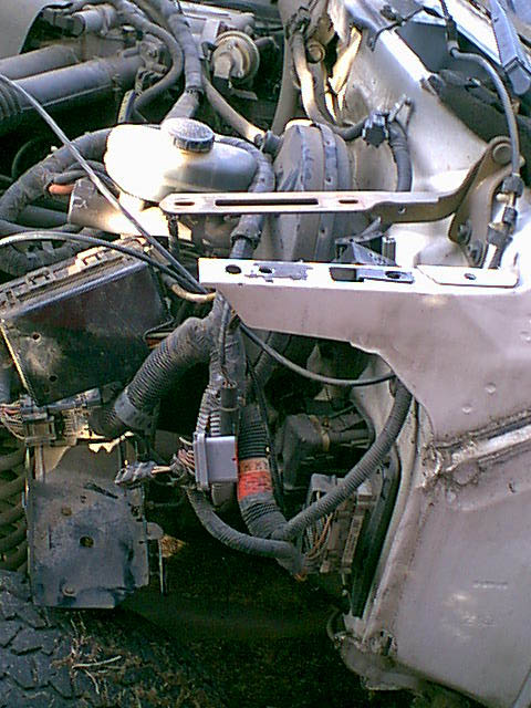 1983 Ford Bronco - here is another view of the wiring mess i going to have to sort thru. top left is the main wireing harness. the lower right is the computer…