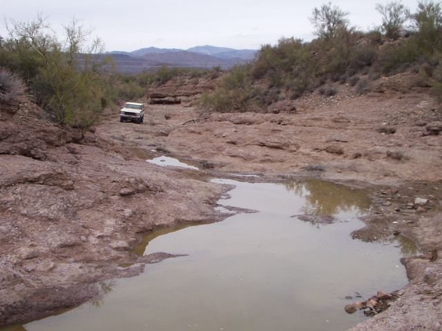 recent rain has added a little fun to the trail with swamps to drive through