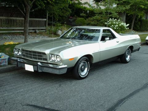 1973 Ford Ranchero - this is the car the day after I brought it home; the car was very clean, all I did was armor-all the tires!