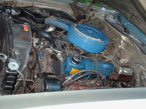 1973 Ford Ranchero - this is how it looked under the hood when I brought it home; not very clean, but its all original, including points in the distributor; it'…