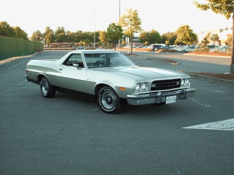 1973 Ford Ranchero - last day-still 99% original; tommorrow I am installing wheels & tires, and doing some engine work