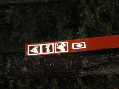 1990 Ford Bronco - Trailer hitch displays symbols for various recreational vehicles and a directional arrow.
