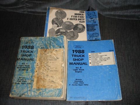 1988 Ford Bronco - 1988 Factory Service manual and EVTM