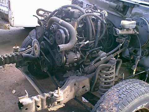 1983 Ford Bronco - here is the driver side before the bath.