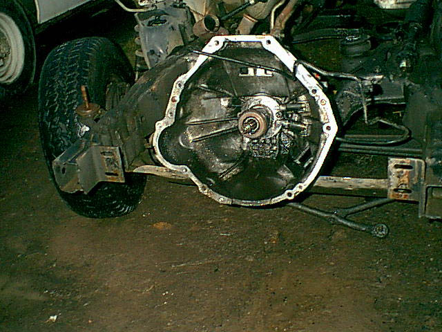 here is the tranny out.