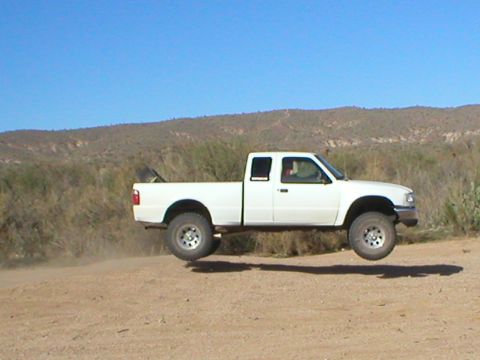1993 Ford Bronco - brian airing the ranger out....the first jump which I didnt get a pic of was much higher