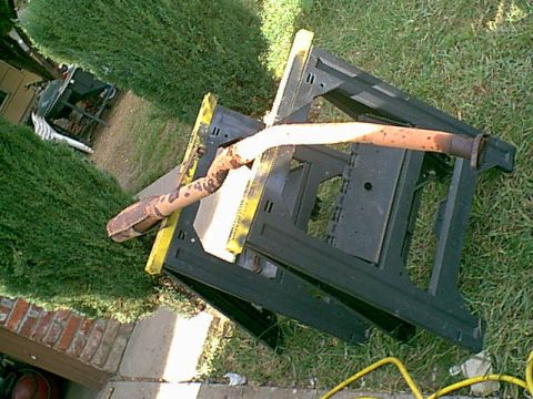 1983 Ford Bronco - Here is the head pipe and old cat.