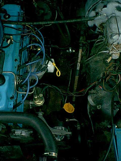 1983 Ford Bronco - another view no ac compressor.