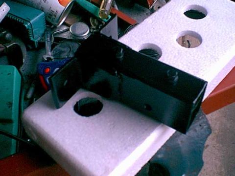 1983 Ford Bronco - here it is with the new spacer in the mount.