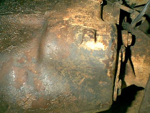 1983 Ford Bronco - Here is the tail shaft of the tranny.