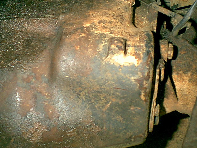 Here is the tail shaft of the tranny.