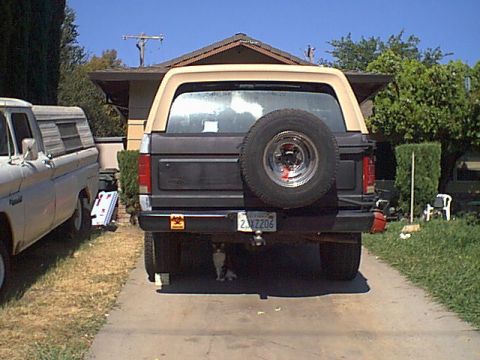 1983 Ford Bronco - here is the back end almost done.