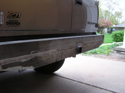 2000 Chevrolet Tahoe - Custom steel rear bumper on a 2000 Chevrolet Tahoe, a Z71 badge.