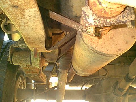 1983 Ford Bronco - here is the stock muffler.