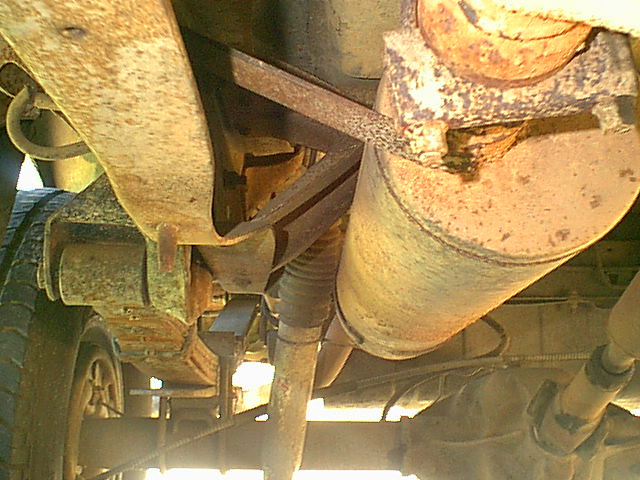 here is the stock muffler.