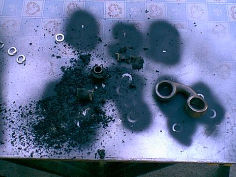 1983 Ford Bronco - I drilled out all the ruber bushings on both swaybar links.