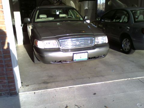 2001 Ford Crown Victoria - Distant Front View of the Upper Mesh Grille Mod(By Defyant on MercuryMarauder.net) Sorry about the Low Quality Picture (Camera Phone)