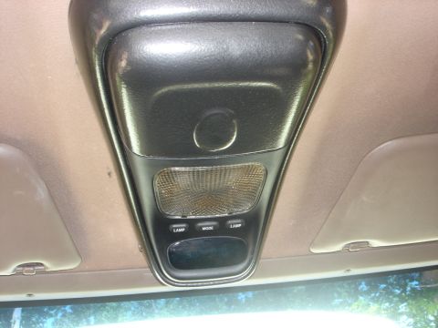1996 Ford Bronco - Overhead console out of a 96 explorer. Bondo was molded around it to match the contour of the roof.