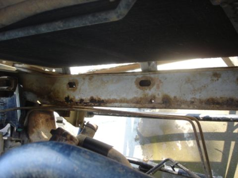 1996 Ford Bronco - Rust that the stock fan/fan shroud hid. It was cleaned up and painted with POR 15.