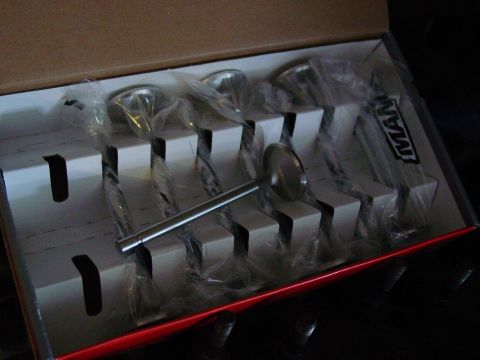 1979 Ford Bronco - A set of engine valves are neatly arranged and packaged inside a cardboard box.