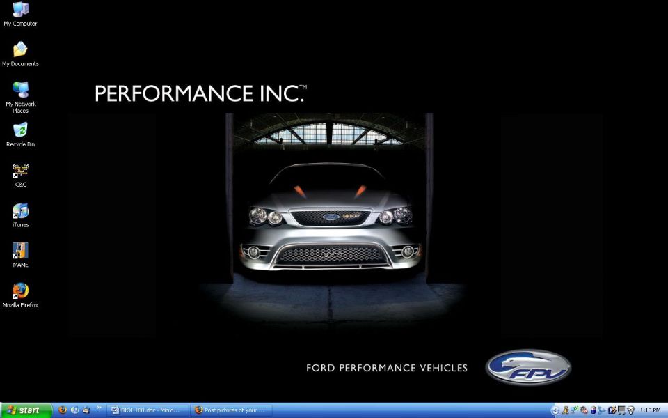 Silver Ford Falcon FG G6E Turbo front view in garage